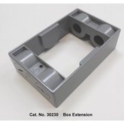 Mulberry Electrical Box Extension, Box Extension Accessory, 1 Gangs, Aluminum 30230